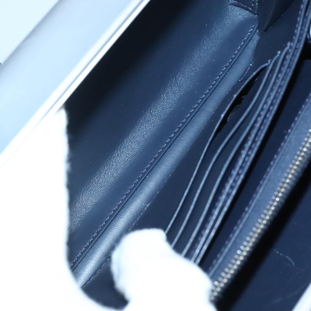 Christian Dior × RIMOWA Personal Clutch Aluminum Alloy Light Blue Auth BA4539