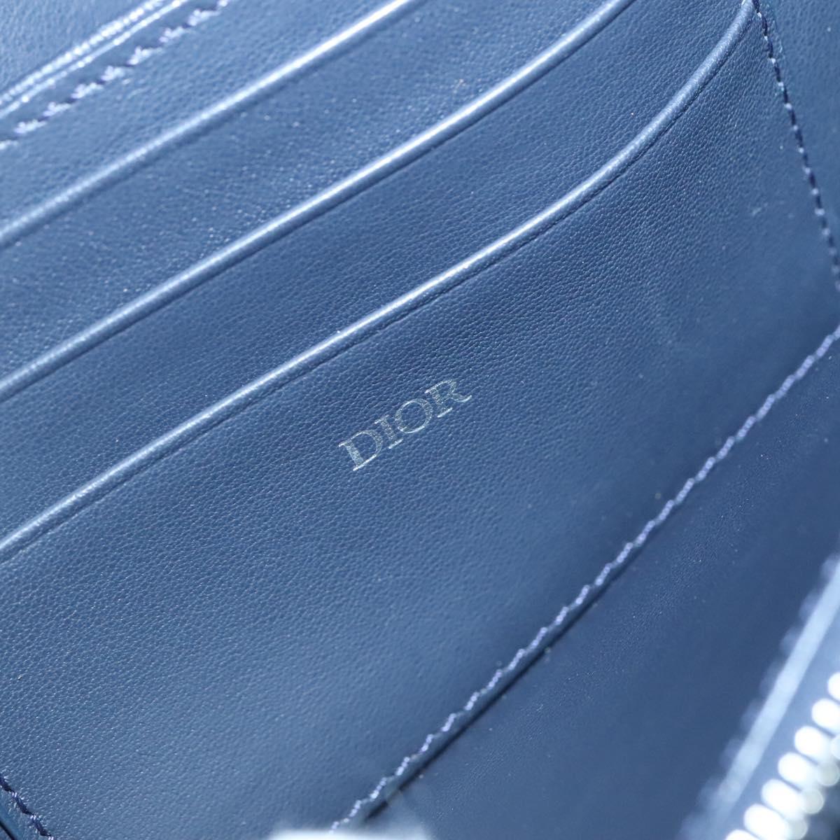 Christian Dior × RIMOWA Personal Clutch Aluminum Alloy Light Blue Auth BA4539