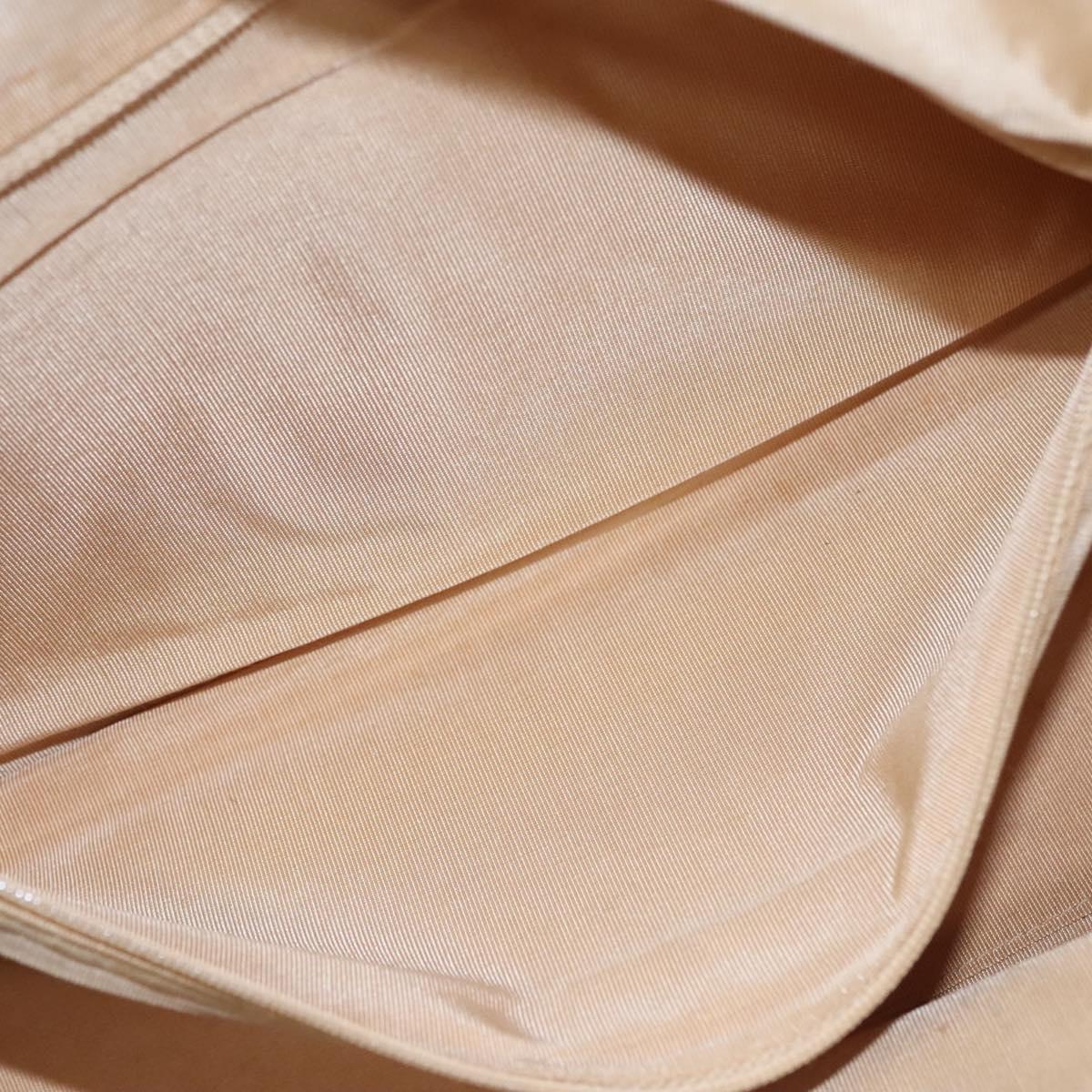 CHANEL Matelasse Hand Bag Caviar Skin Beige Gold CC Auth BA453A