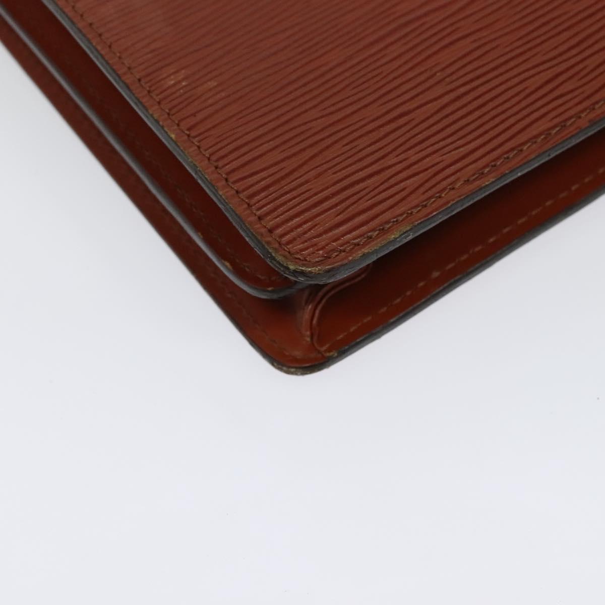 LOUIS VUITTON Epi Serviette Conseiller Briefcase Brown M54423 LV Auth BA4562