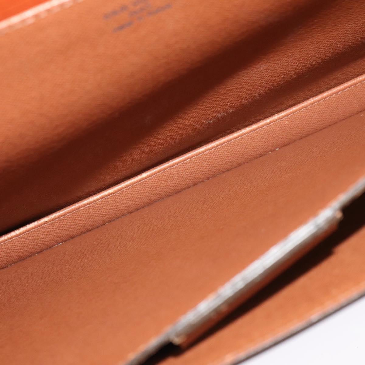 LOUIS VUITTON Epi Serviette Conseiller Briefcase Brown M54423 LV Auth BA4562