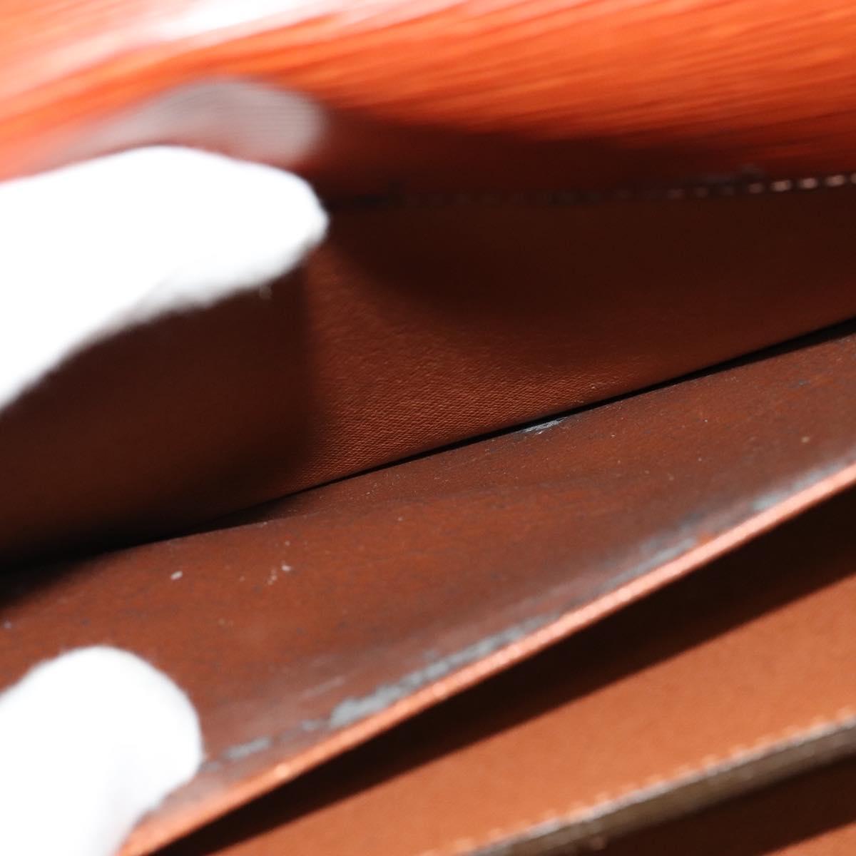 LOUIS VUITTON Epi Serviette Conseiller Briefcase Brown M54423 LV Auth BA4562