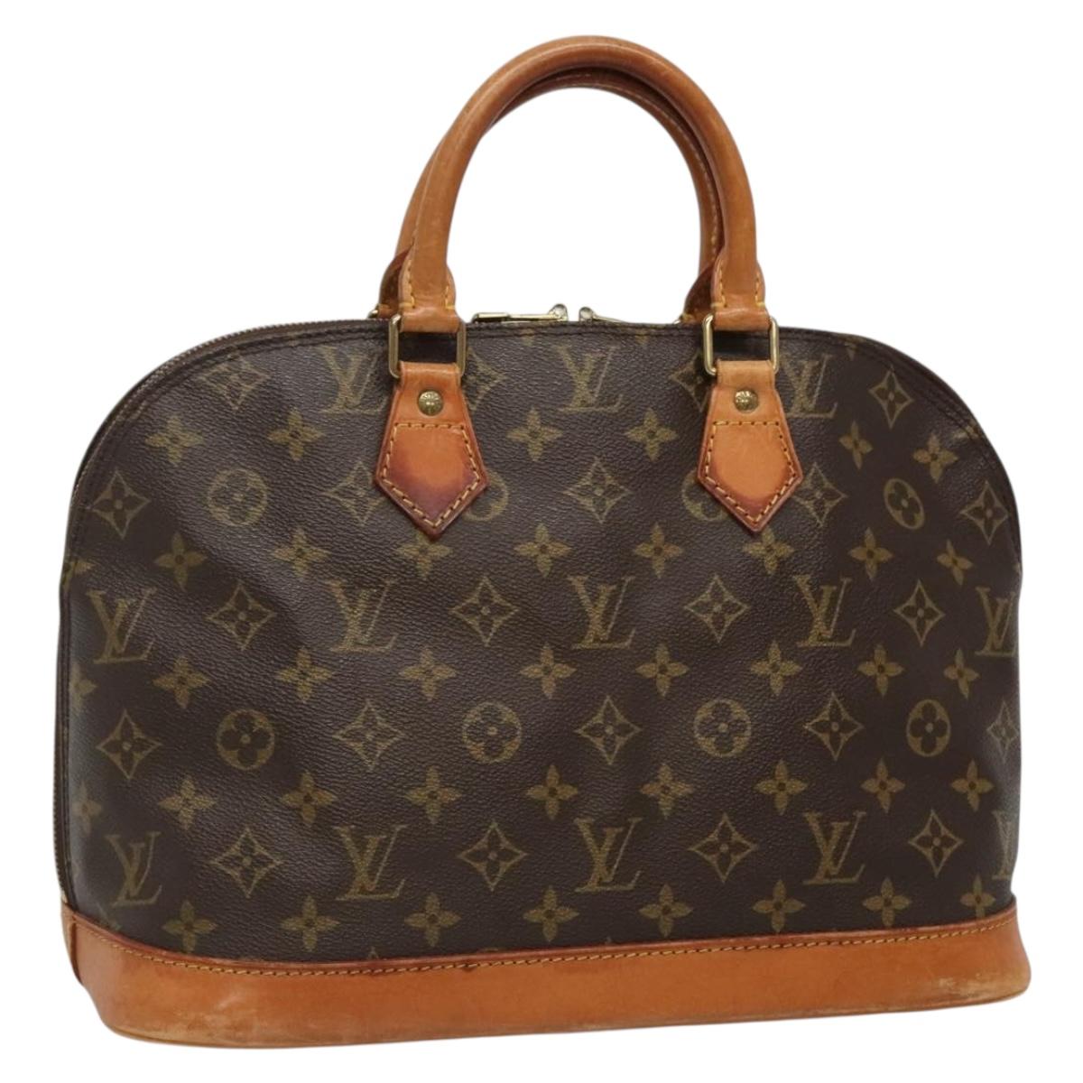 LOUIS VUITTON Monogram Alma Hand Bag M51130 LV Auth BA4563