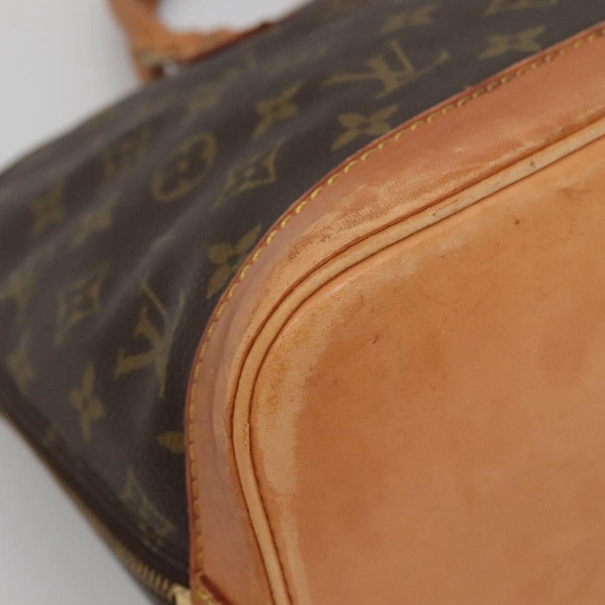 LOUIS VUITTON Monogram Alma Hand Bag M51130 LV Auth BA4563