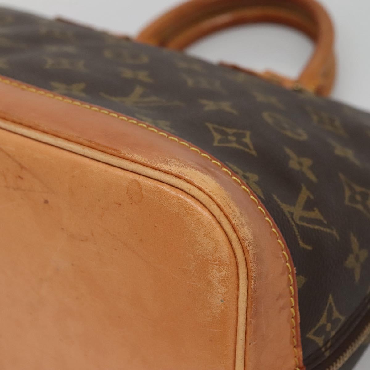 LOUIS VUITTON Monogram Alma Hand Bag M51130 LV Auth BA4563