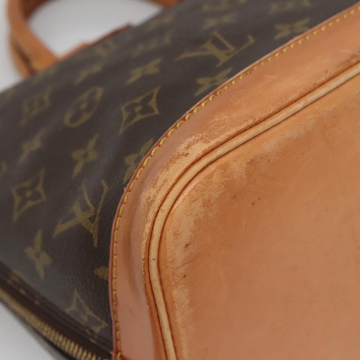 LOUIS VUITTON Monogram Alma Hand Bag M51130 LV Auth BA4563