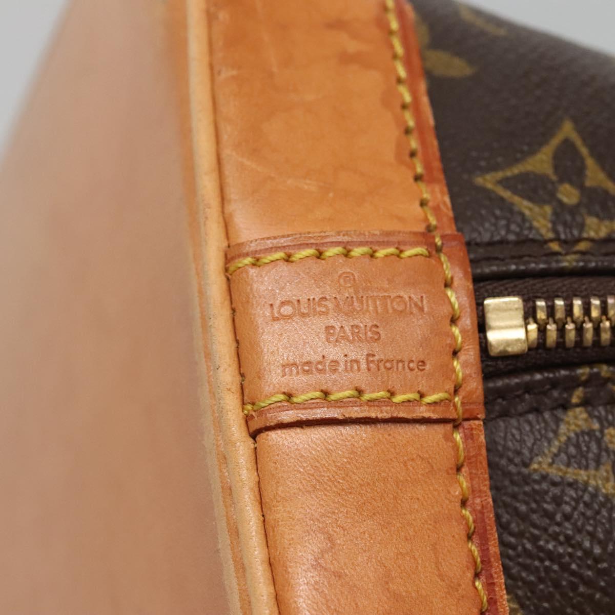 LOUIS VUITTON Monogram Alma Hand Bag M51130 LV Auth BA4563