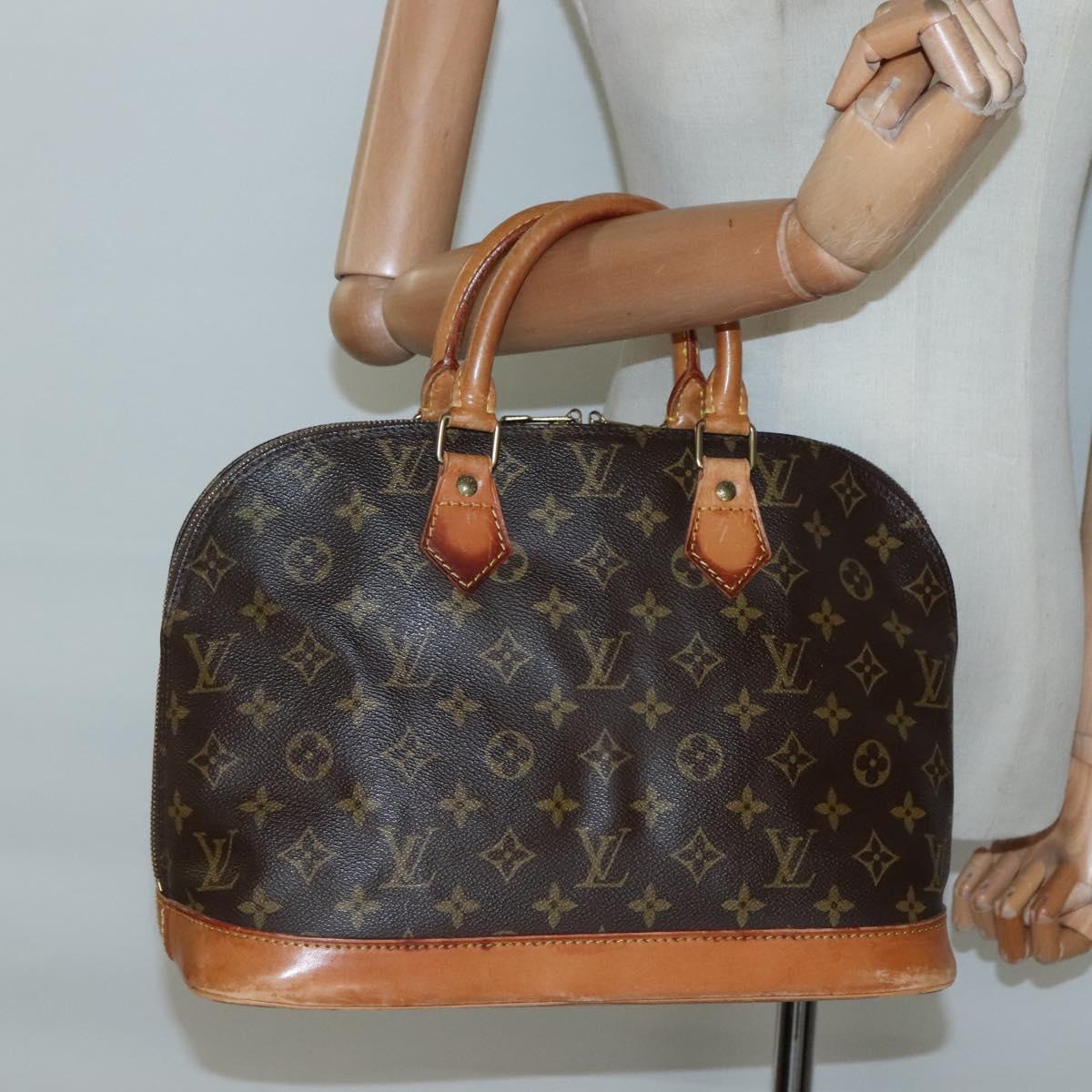 LOUIS VUITTON Monogram Alma Hand Bag M51130 LV Auth BA4563