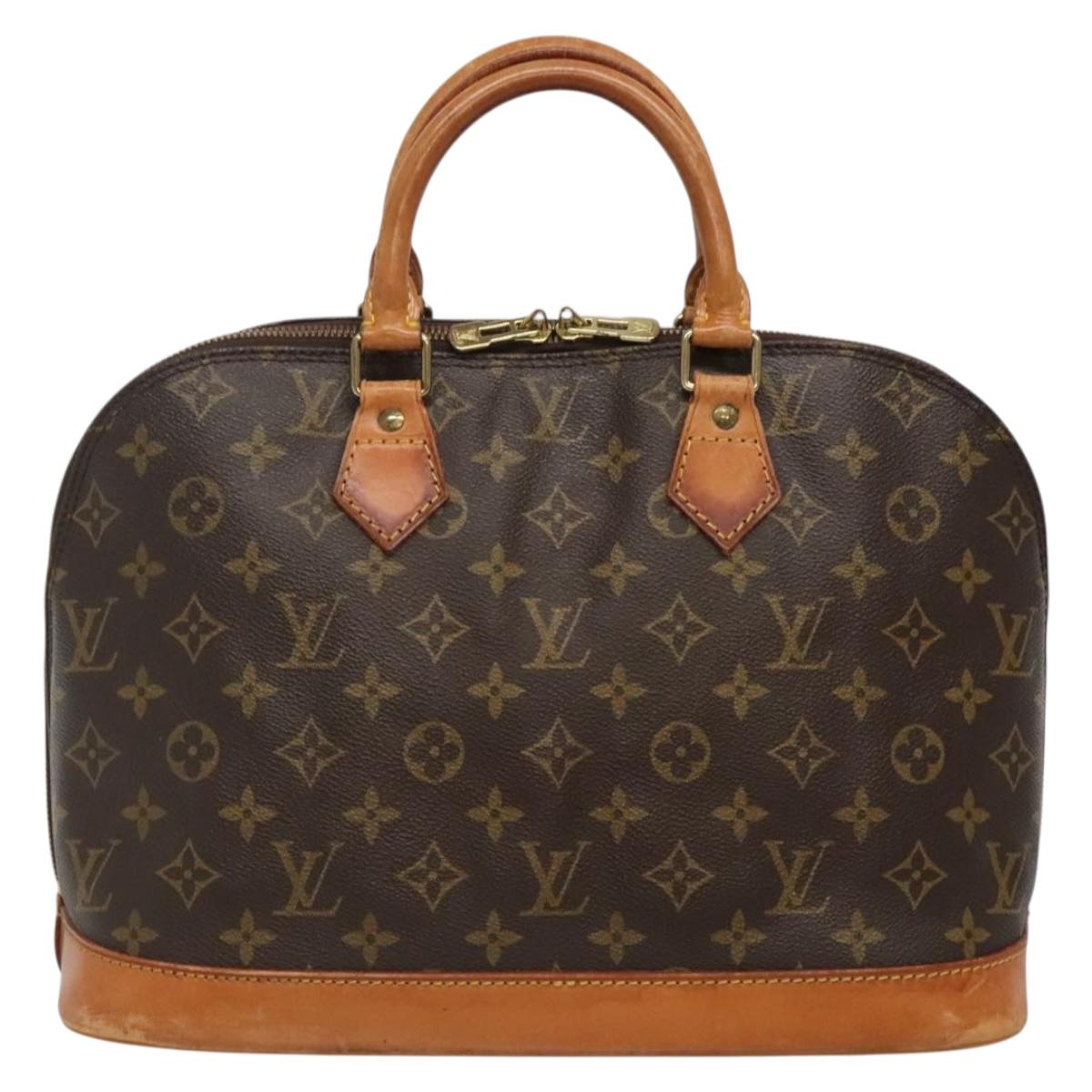 LOUIS VUITTON Monogram Alma Hand Bag M51130 LV Auth BA4563