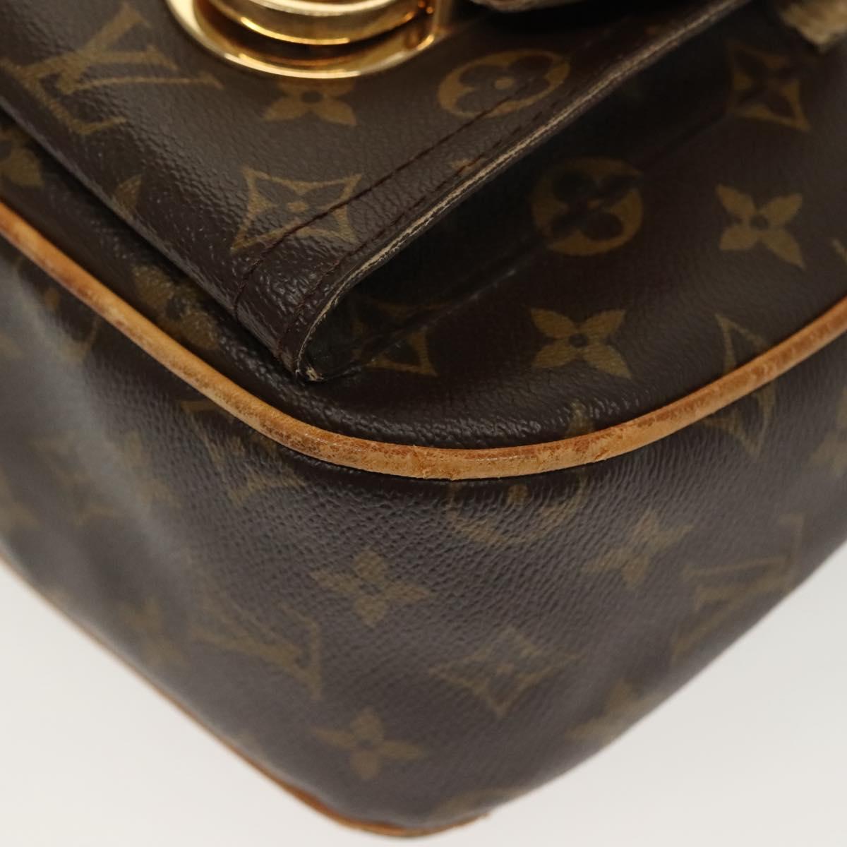 LOUIS VUITTON Monogram Hudson GM Shoulder Bag M40045 LV Auth BA4569