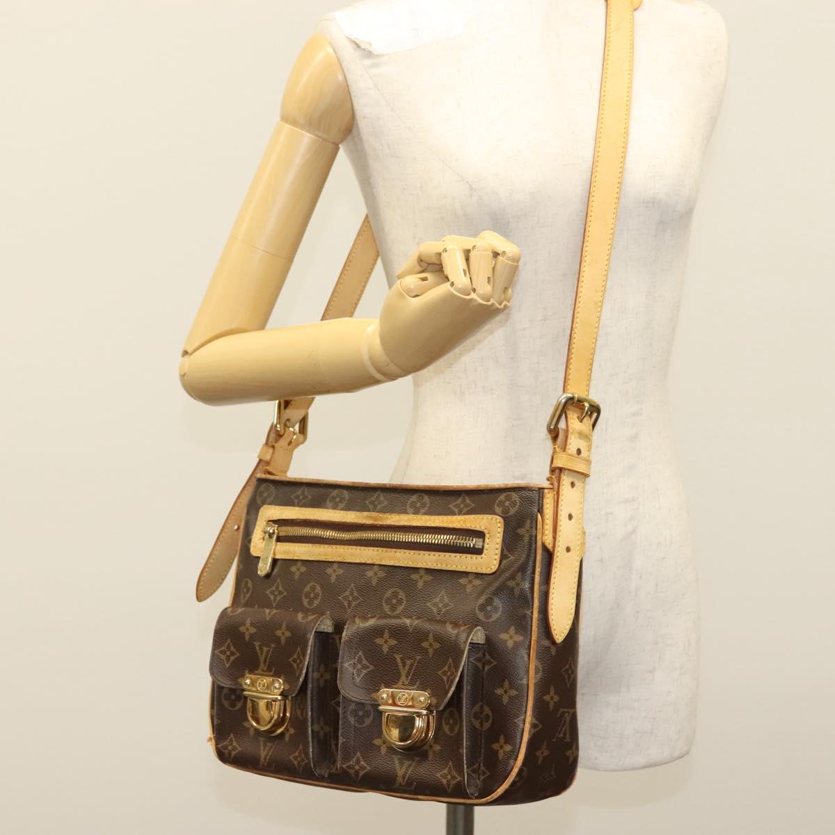 LOUIS VUITTON Monogram Hudson GM Shoulder Bag M40045 LV Auth BA4569