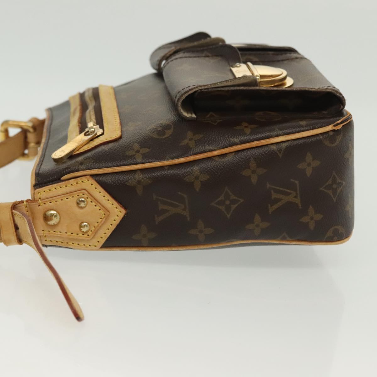 LOUIS VUITTON Monogram Hudson GM Shoulder Bag M40045 LV Auth BA4569