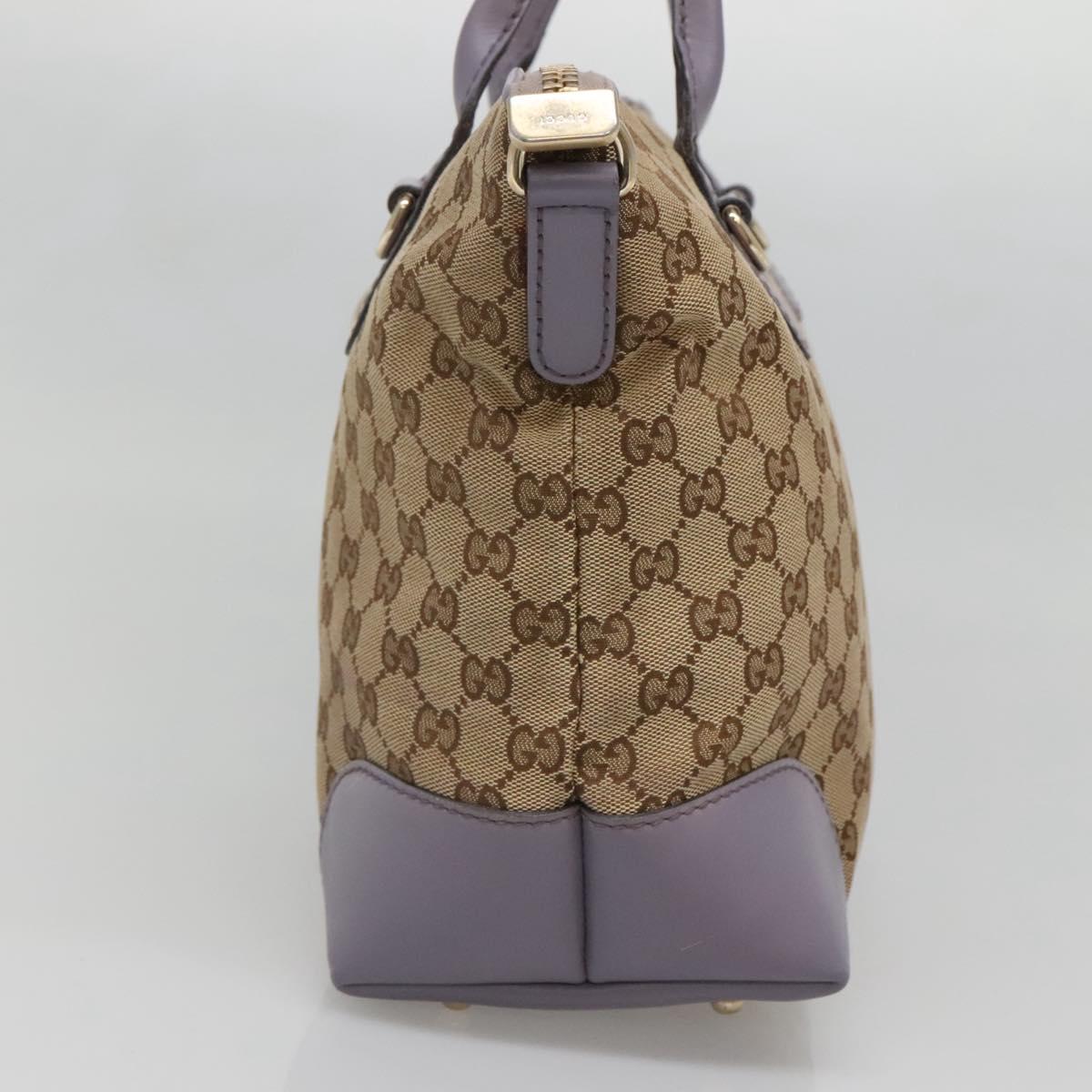GUCCI GG Canvas Heart Bit Tote Bag Gold Beige 269957 Auth BA4579