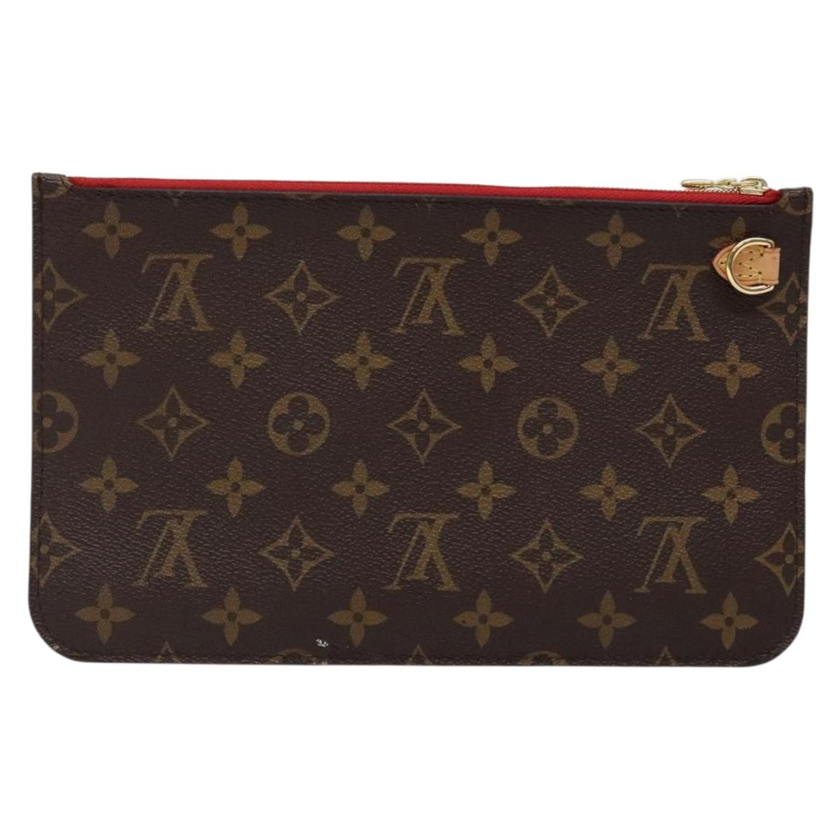 LOUIS VUITTON Monogram Neverfull MM Pouch Accessory Pouch LV Auth BA4608