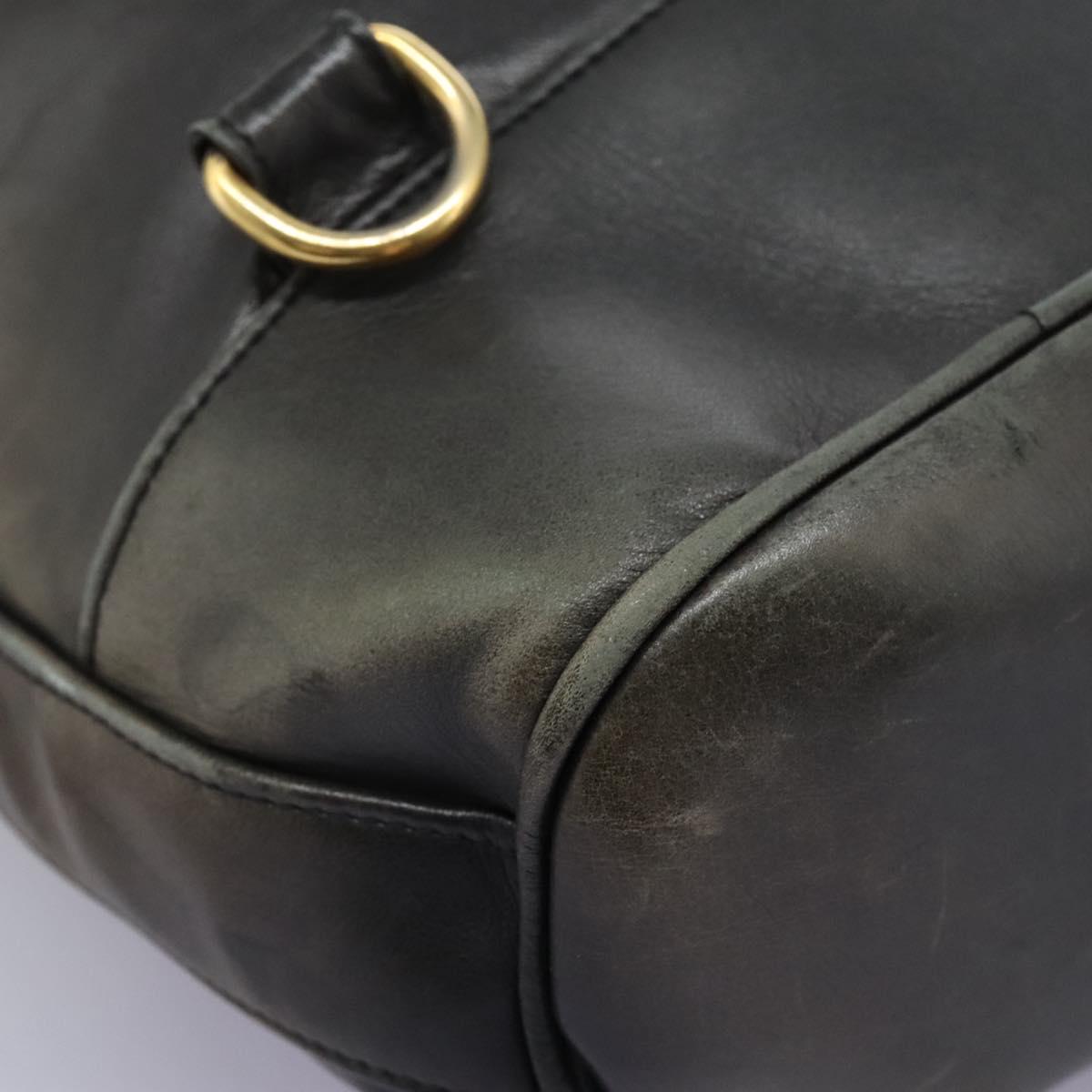 CHANEL Shoulder Bag Lamb Skin Black CC Auth BA461