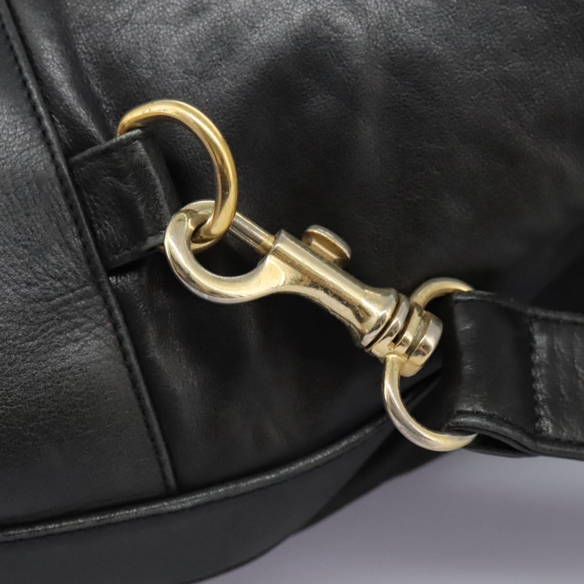 CHANEL Shoulder Bag Lamb Skin Black CC Auth BA461