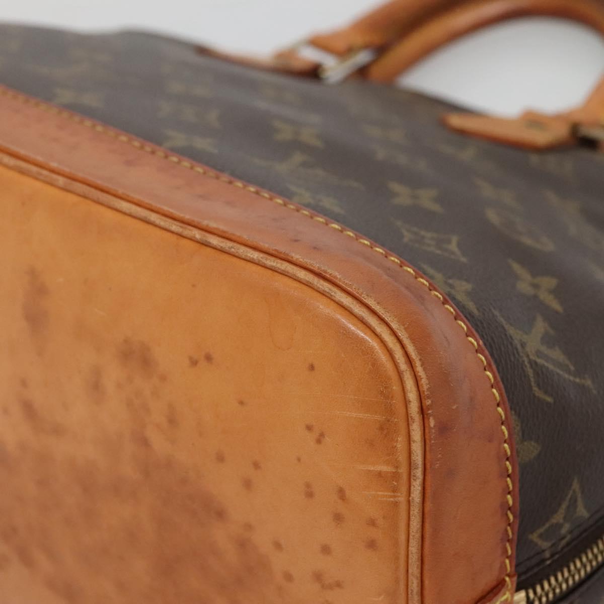 LOUIS VUITTON Monogram Alma Hand Bag M51130 LV Auth BA4619