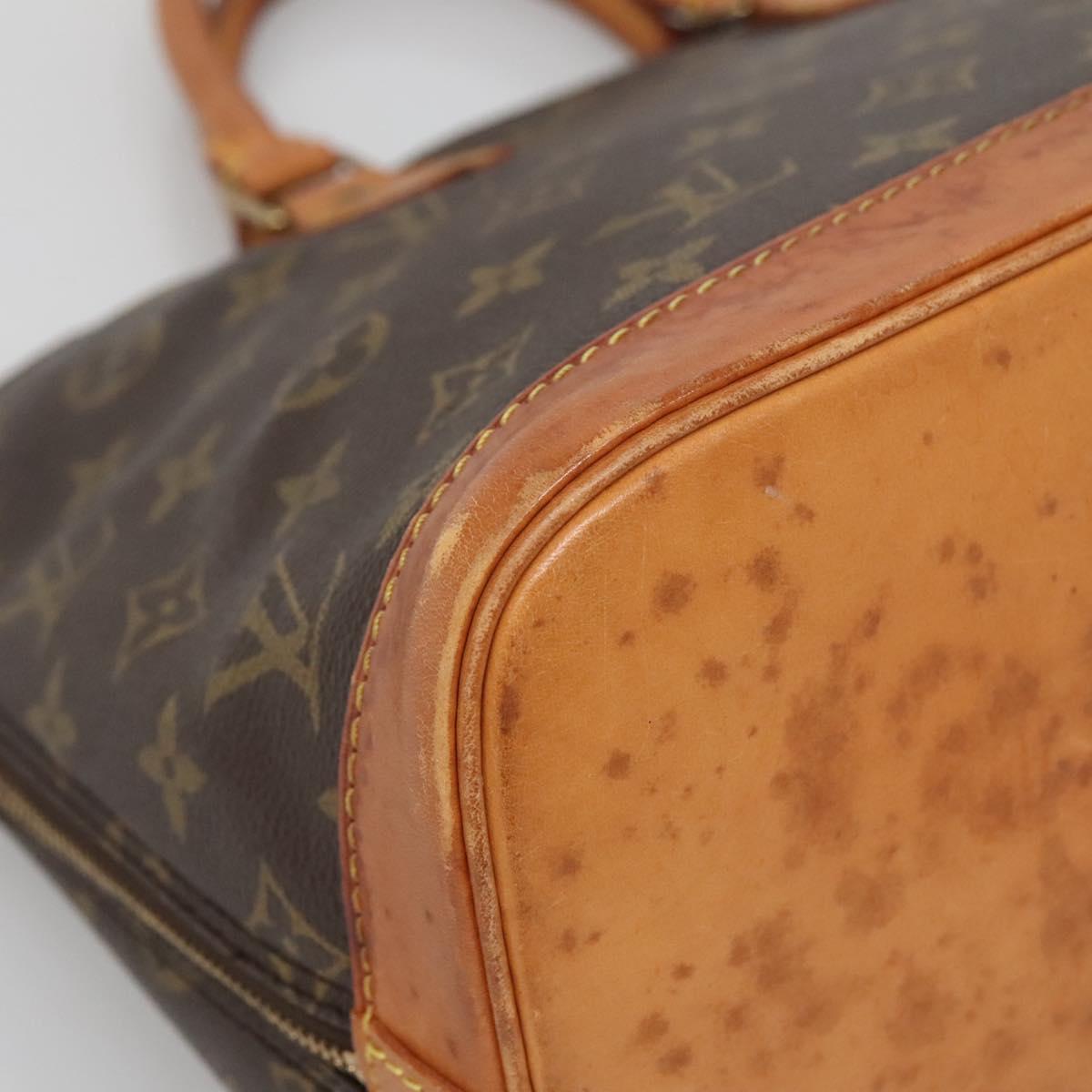 LOUIS VUITTON Monogram Alma Hand Bag M51130 LV Auth BA4619