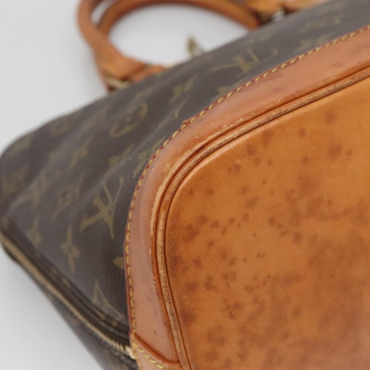 LOUIS VUITTON Monogram Alma Hand Bag M51130 LV Auth BA4619
