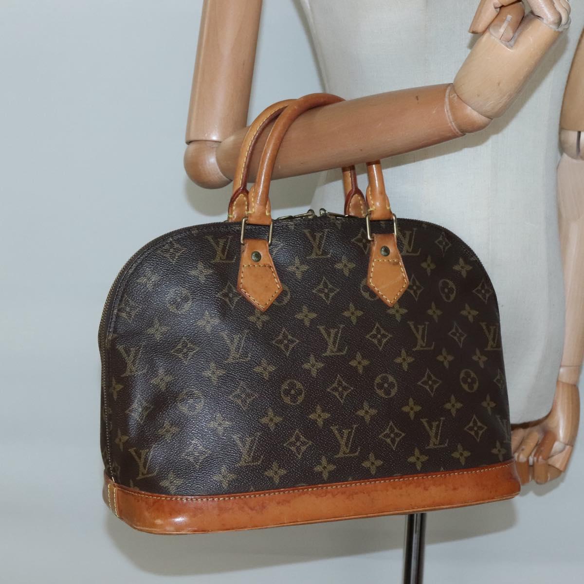 LOUIS VUITTON Monogram Alma Hand Bag M51130 LV Auth BA4619