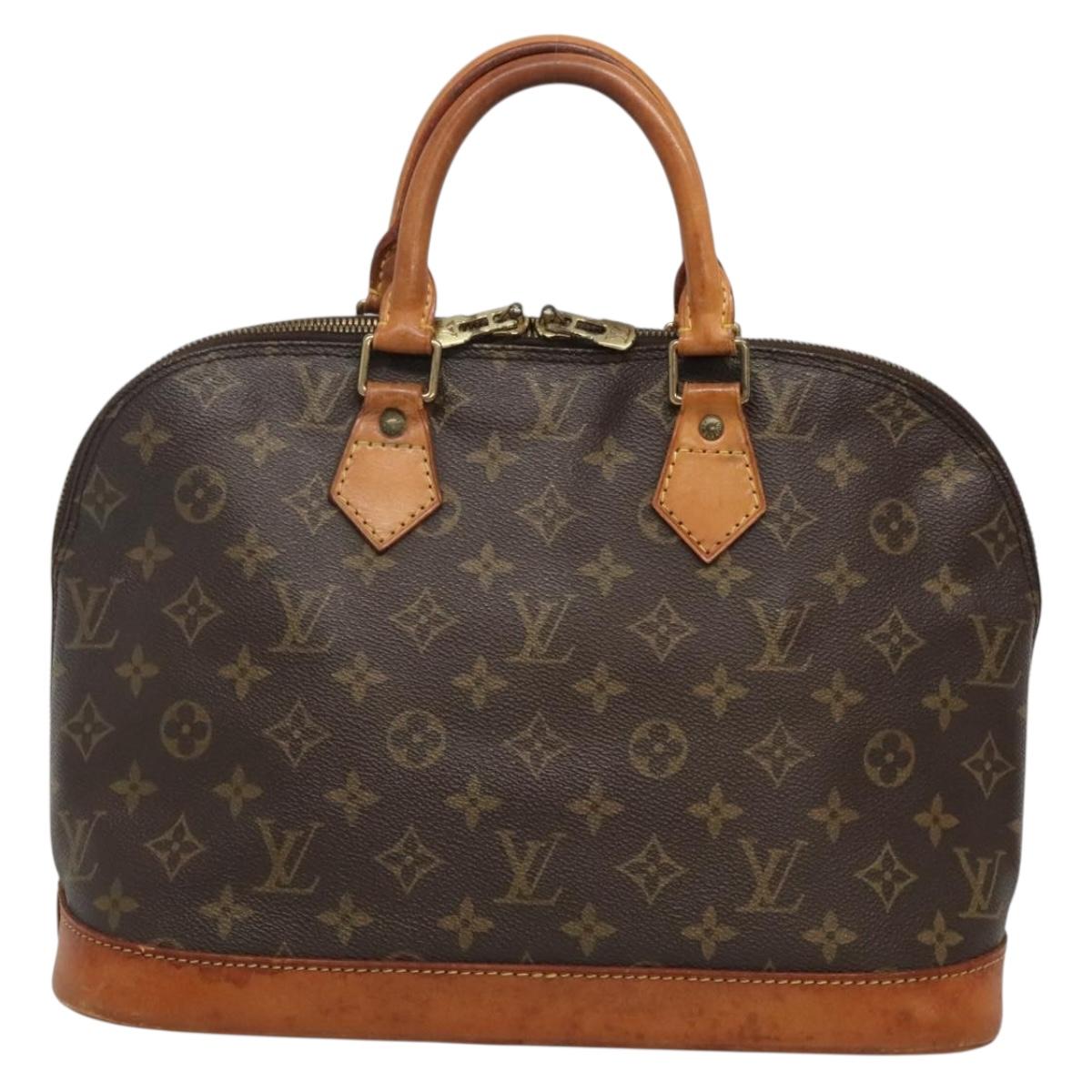 LOUIS VUITTON Monogram Alma Hand Bag M51130 LV Auth BA4619