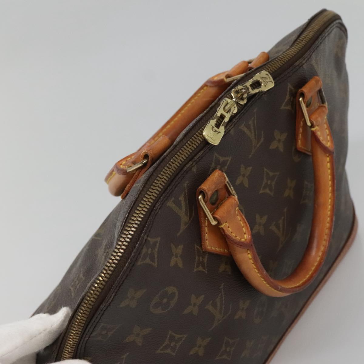 LOUIS VUITTON Monogram Alma Hand Bag M51130 LV Auth BA4619