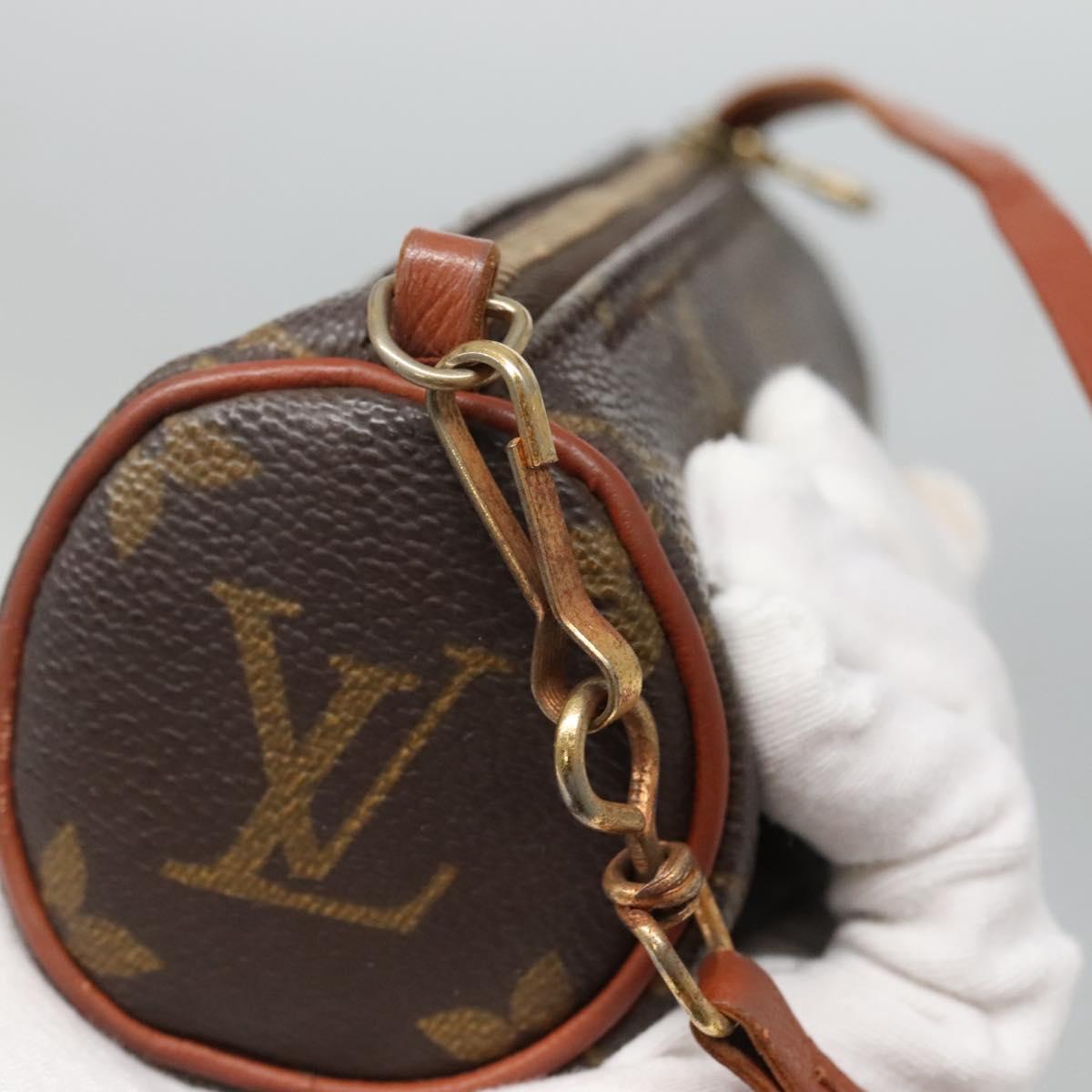 LOUIS VUITTON Monogram Papillon Pouch LV Auth BA4621