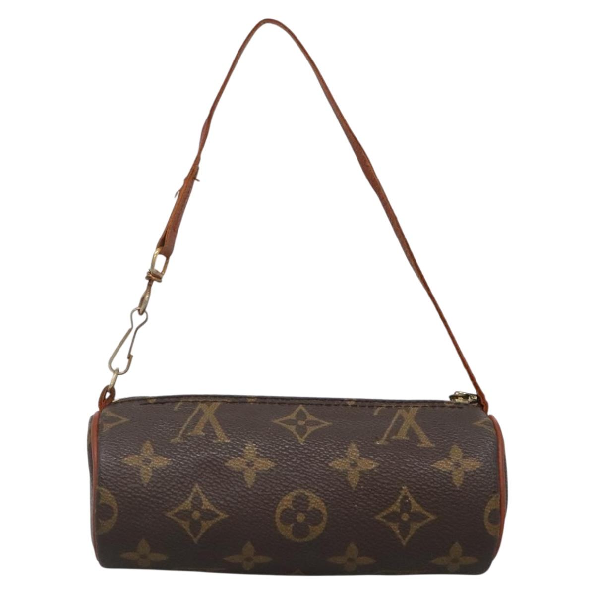 LOUIS VUITTON Monogram Papillon Pouch LV Auth BA4621