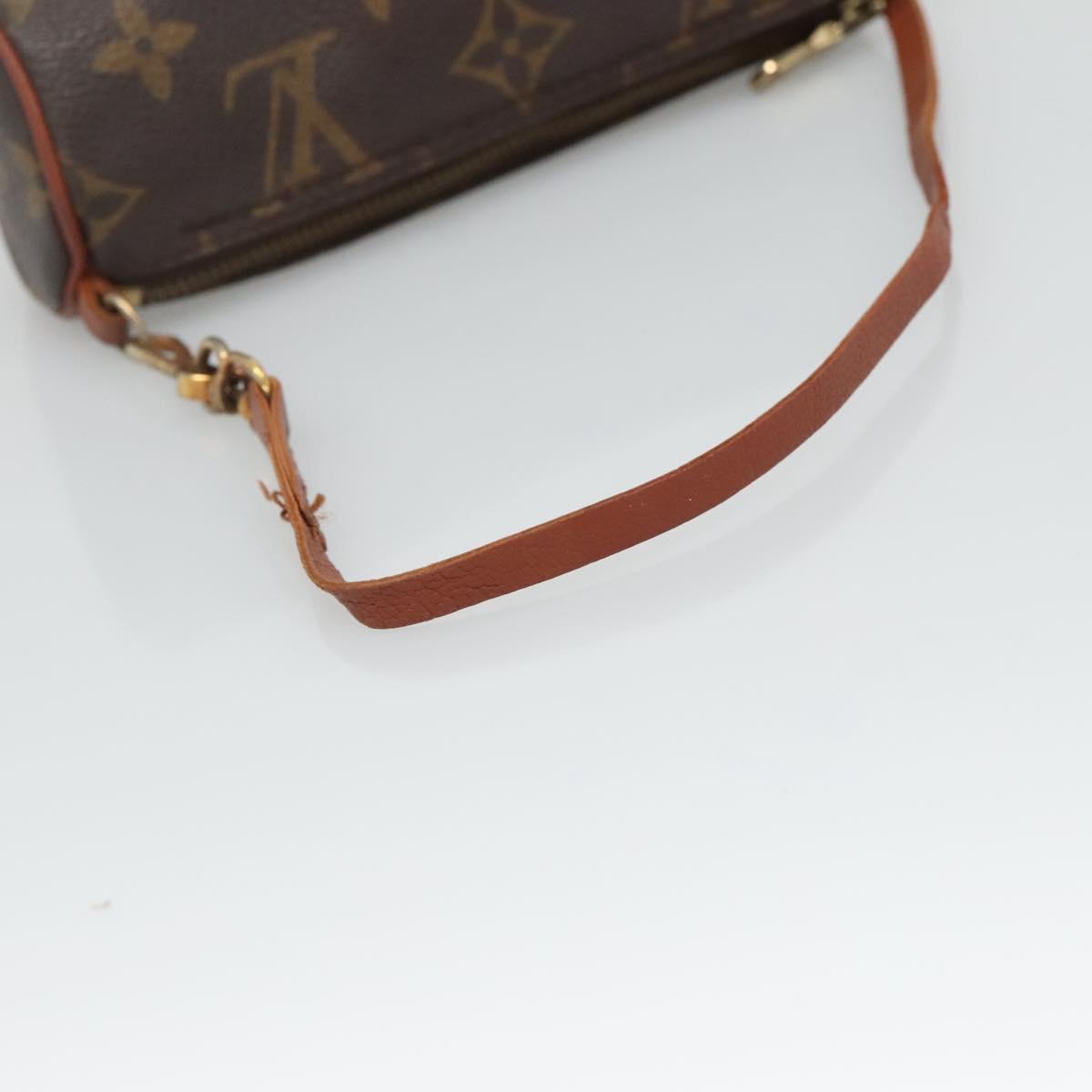 LOUIS VUITTON Monogram Papillon Pouch LV Auth BA4621