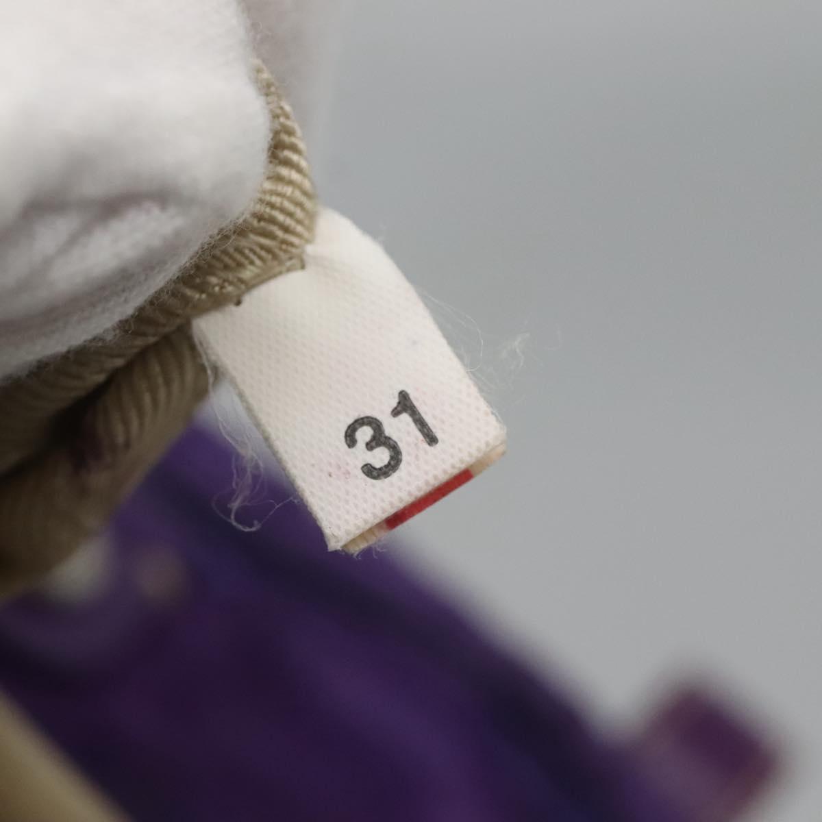 PRADA Tote Bag Nylon Purple Silver Auth BA4659