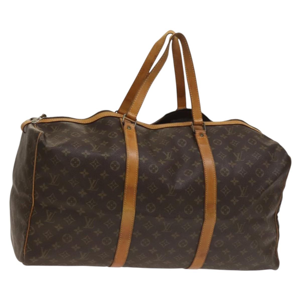LOUIS VUITTON Monogram Sac Souple 55 Boston Bag M41622 LV Auth BA4662