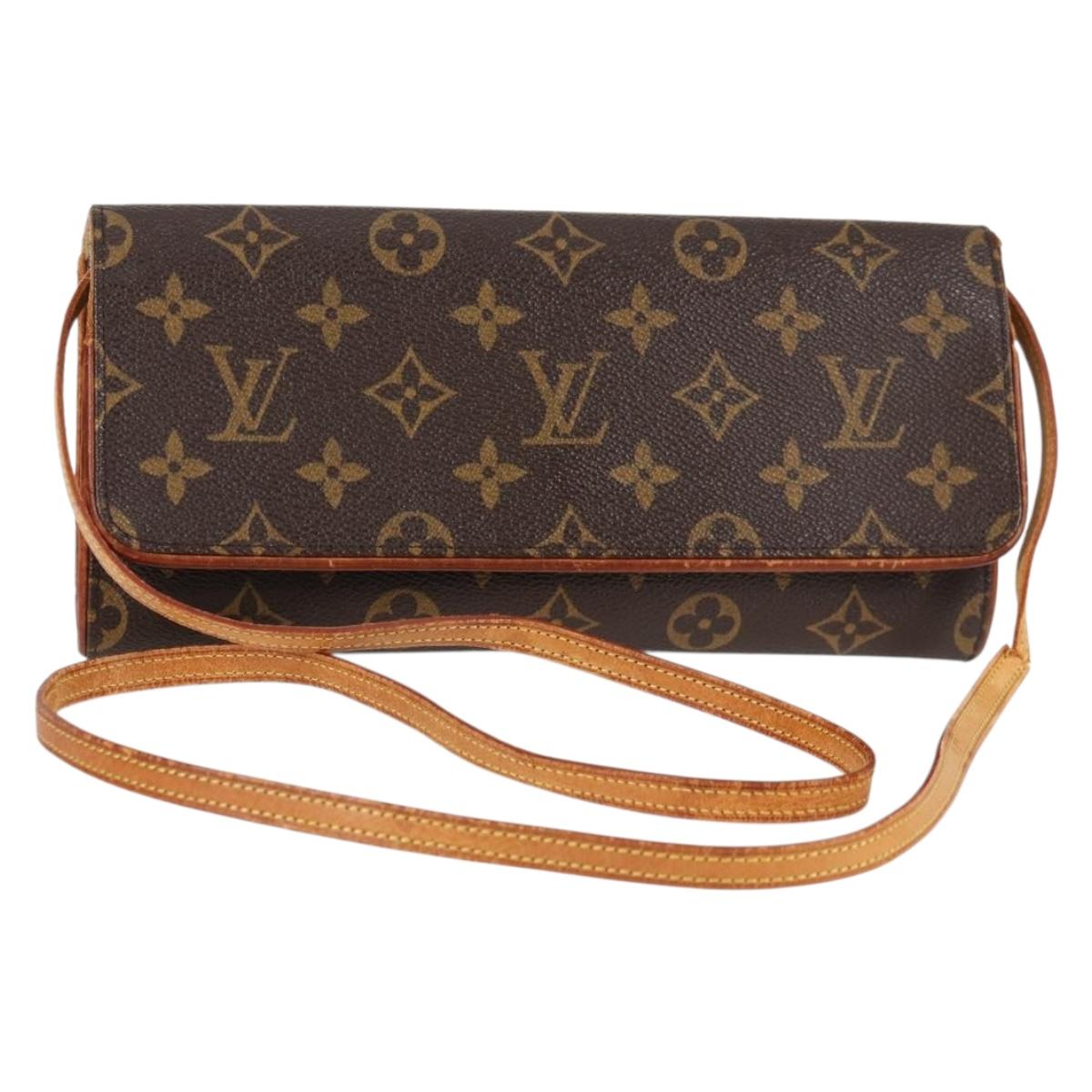LOUIS VUITTON Monogram Pochette Twin GM Shoulder Bag M51852 LV Auth BA4664