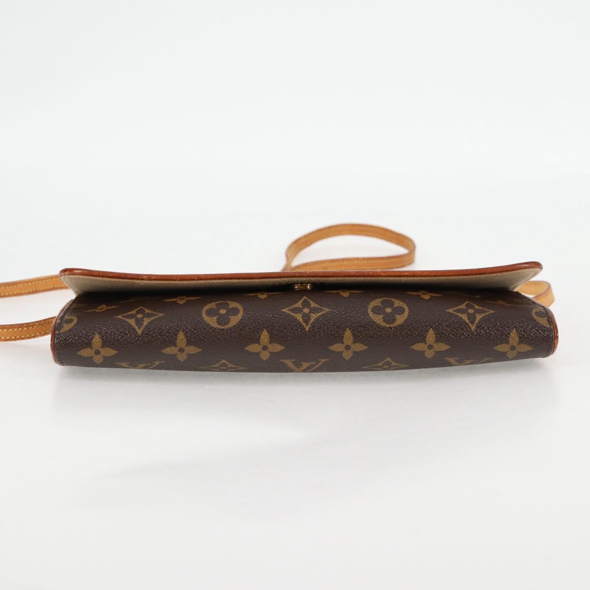 LOUIS VUITTON Monogram Pochette Twin GM Shoulder Bag M51852 LV Auth BA4664