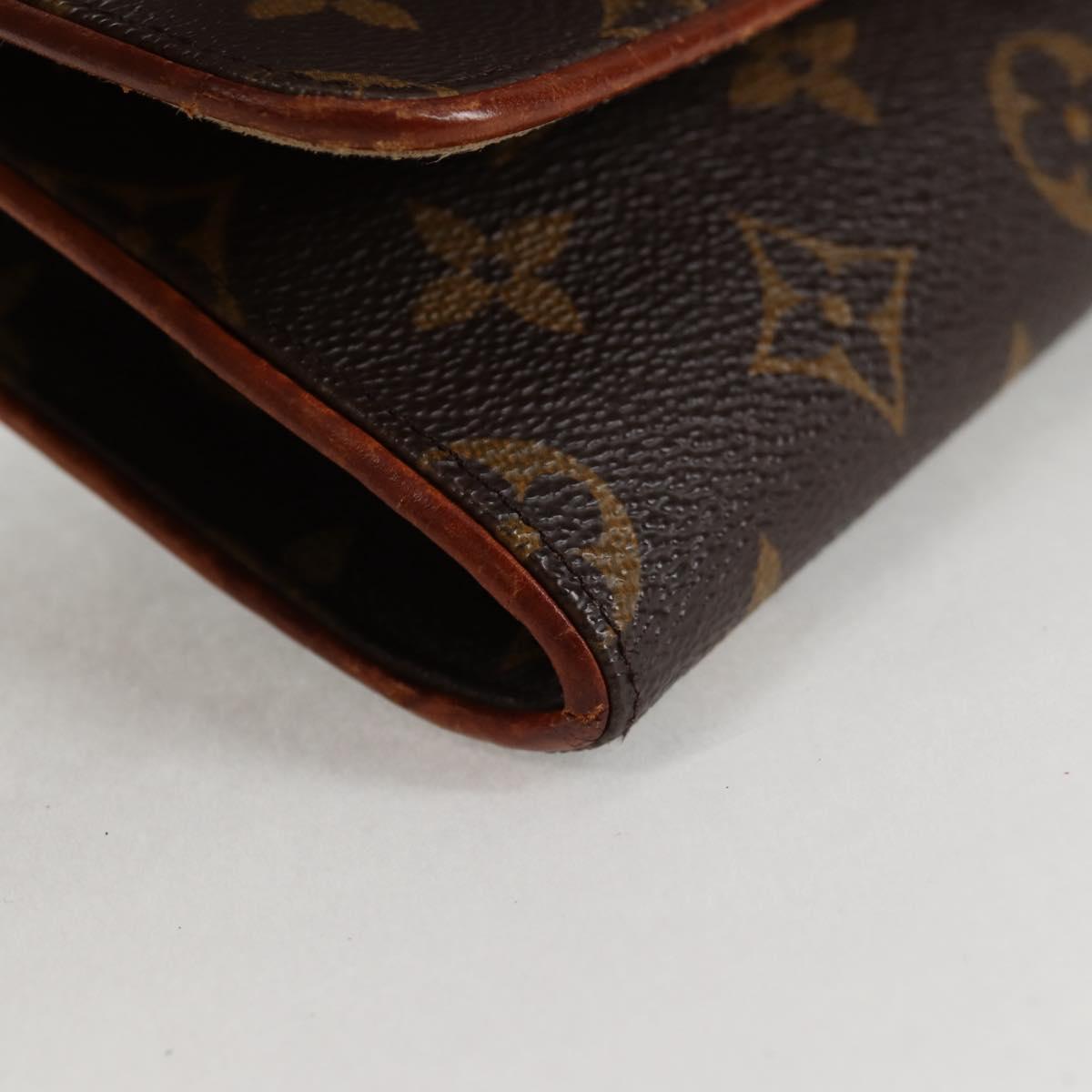 LOUIS VUITTON Monogram Pochette Twin GM Shoulder Bag M51852 LV Auth BA4664