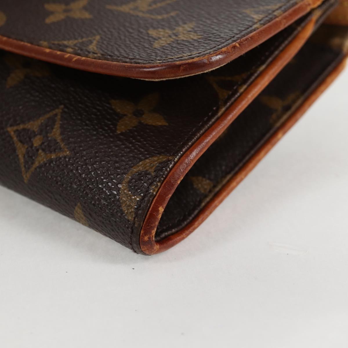 LOUIS VUITTON Monogram Pochette Twin GM Shoulder Bag M51852 LV Auth BA4664
