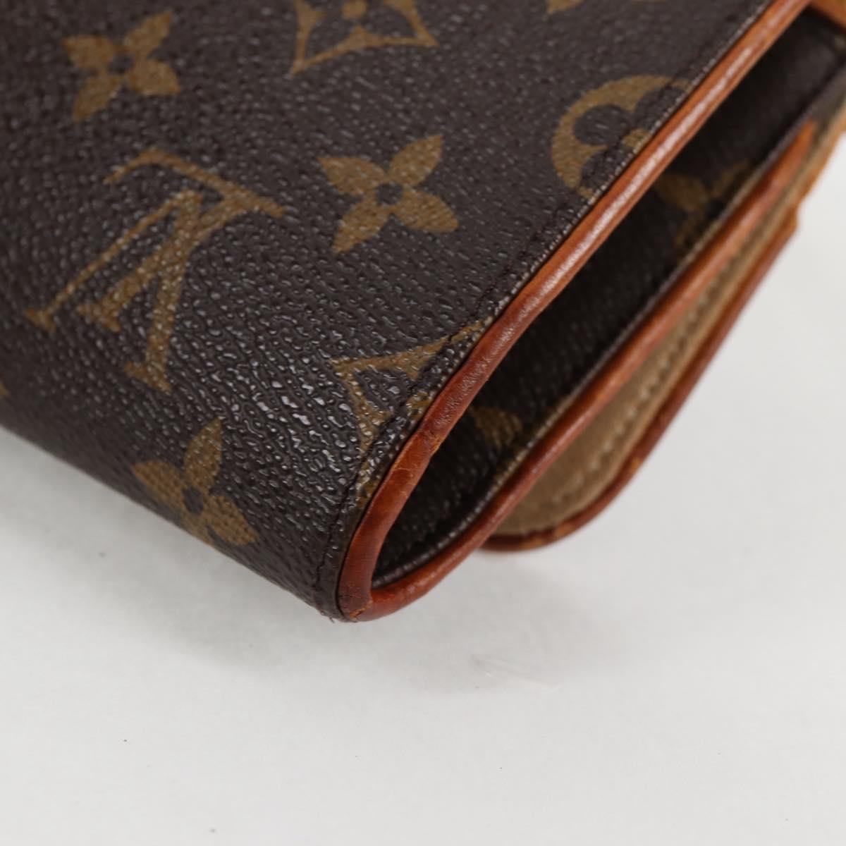 LOUIS VUITTON Monogram Pochette Twin GM Shoulder Bag M51852 LV Auth BA4664