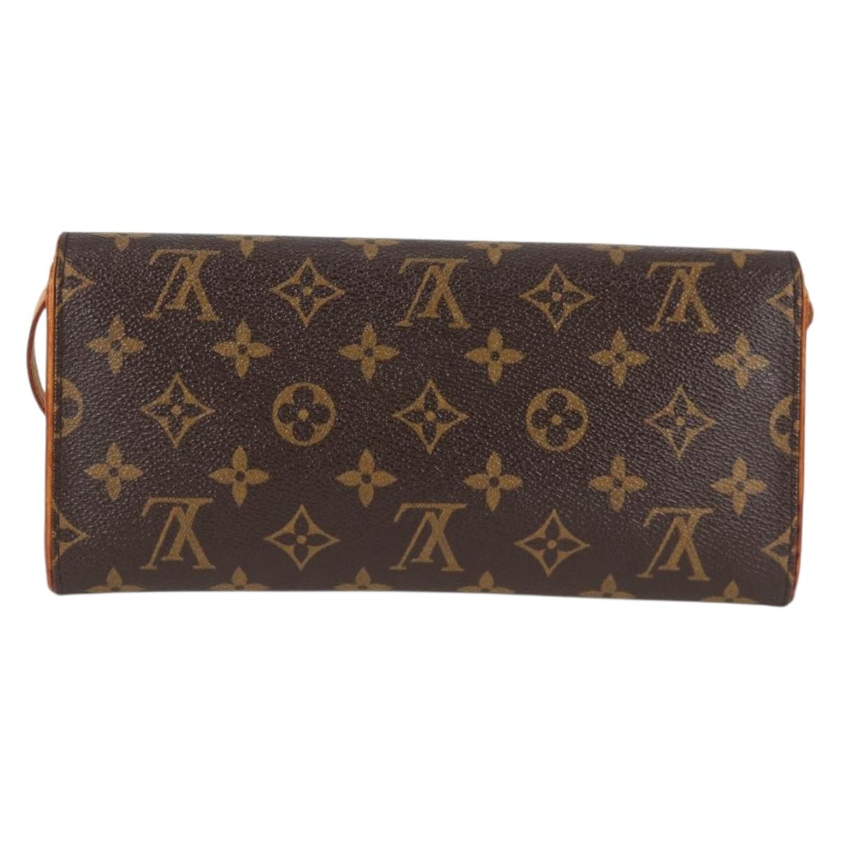 LOUIS VUITTON Monogram Pochette Twin GM Shoulder Bag M51852 LV Auth BA4664