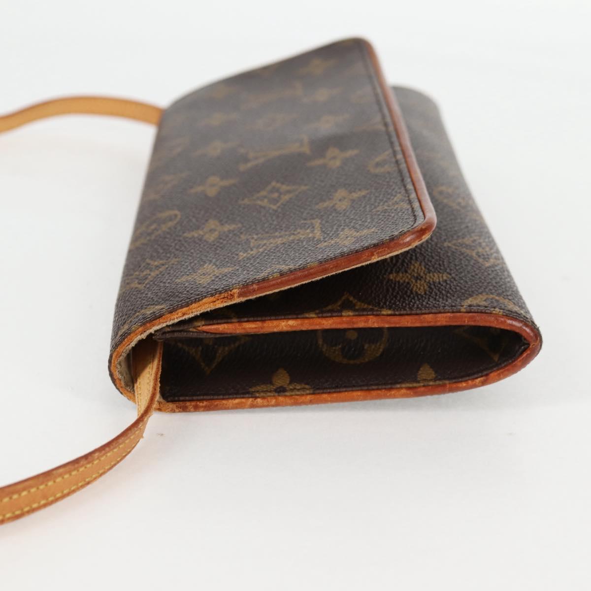 LOUIS VUITTON Monogram Pochette Twin GM Shoulder Bag M51852 LV Auth BA4664