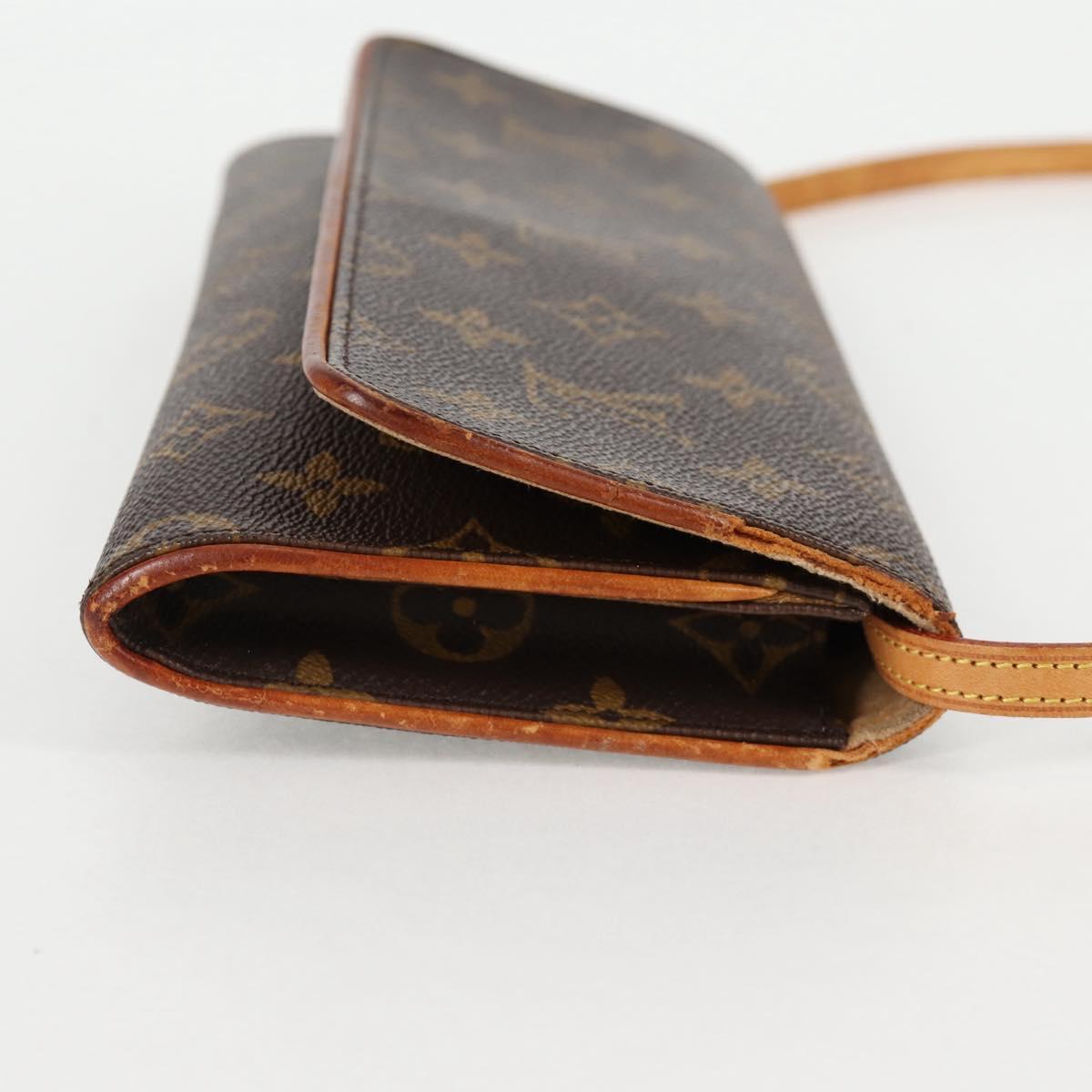 LOUIS VUITTON Monogram Pochette Twin GM Shoulder Bag M51852 LV Auth BA4664
