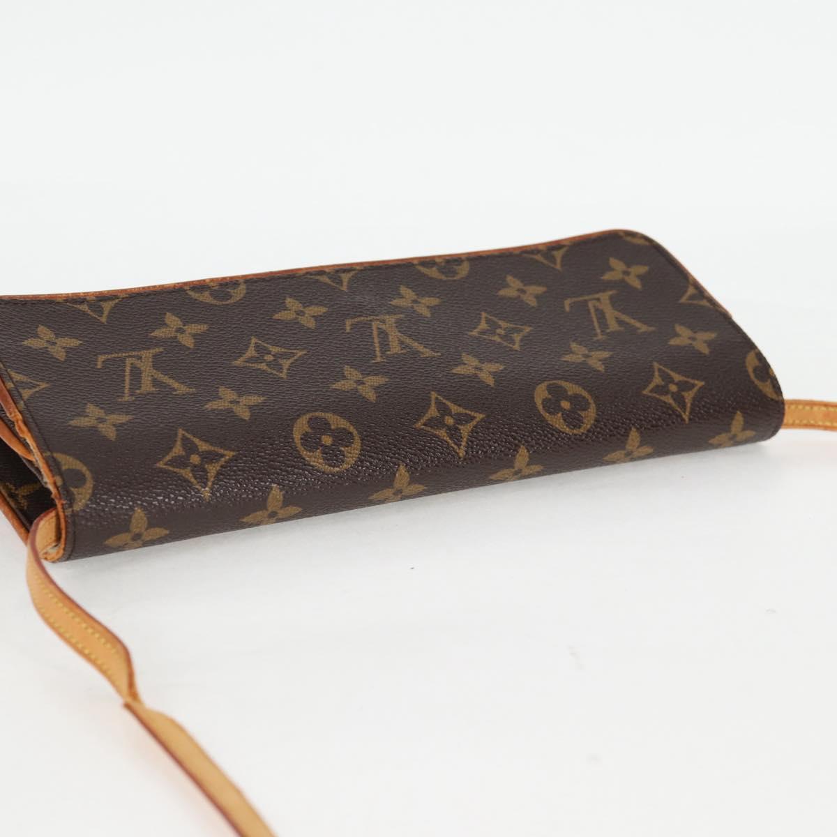 LOUIS VUITTON Monogram Pochette Twin GM Shoulder Bag M51852 LV Auth BA4664