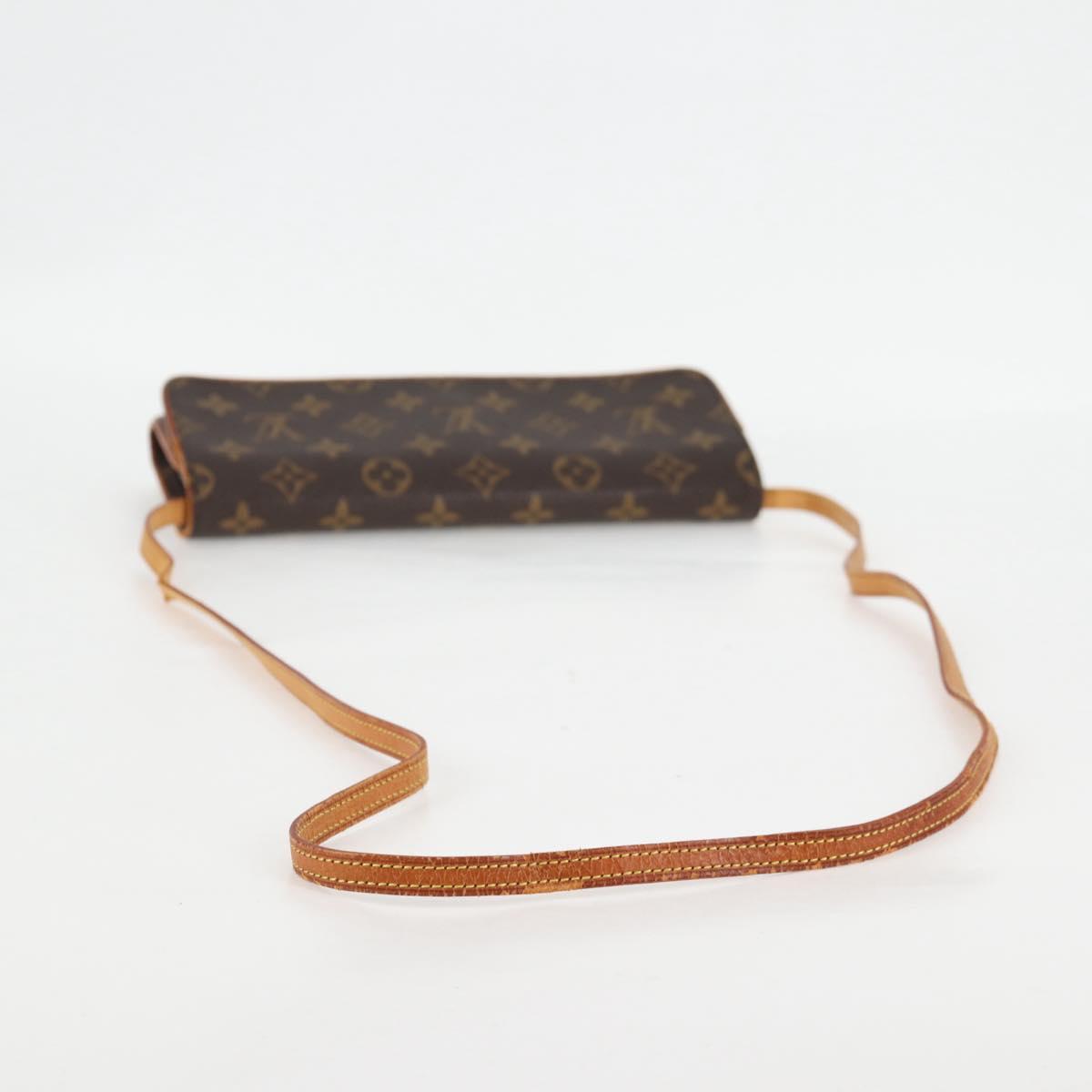 LOUIS VUITTON Monogram Pochette Twin GM Shoulder Bag M51852 LV Auth BA4664