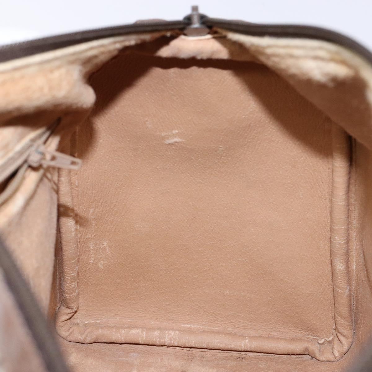 GUCCI GG Supreme Web Sherry Line Hand Bag PVC Beige Gold 40 02 007 Auth BA4667