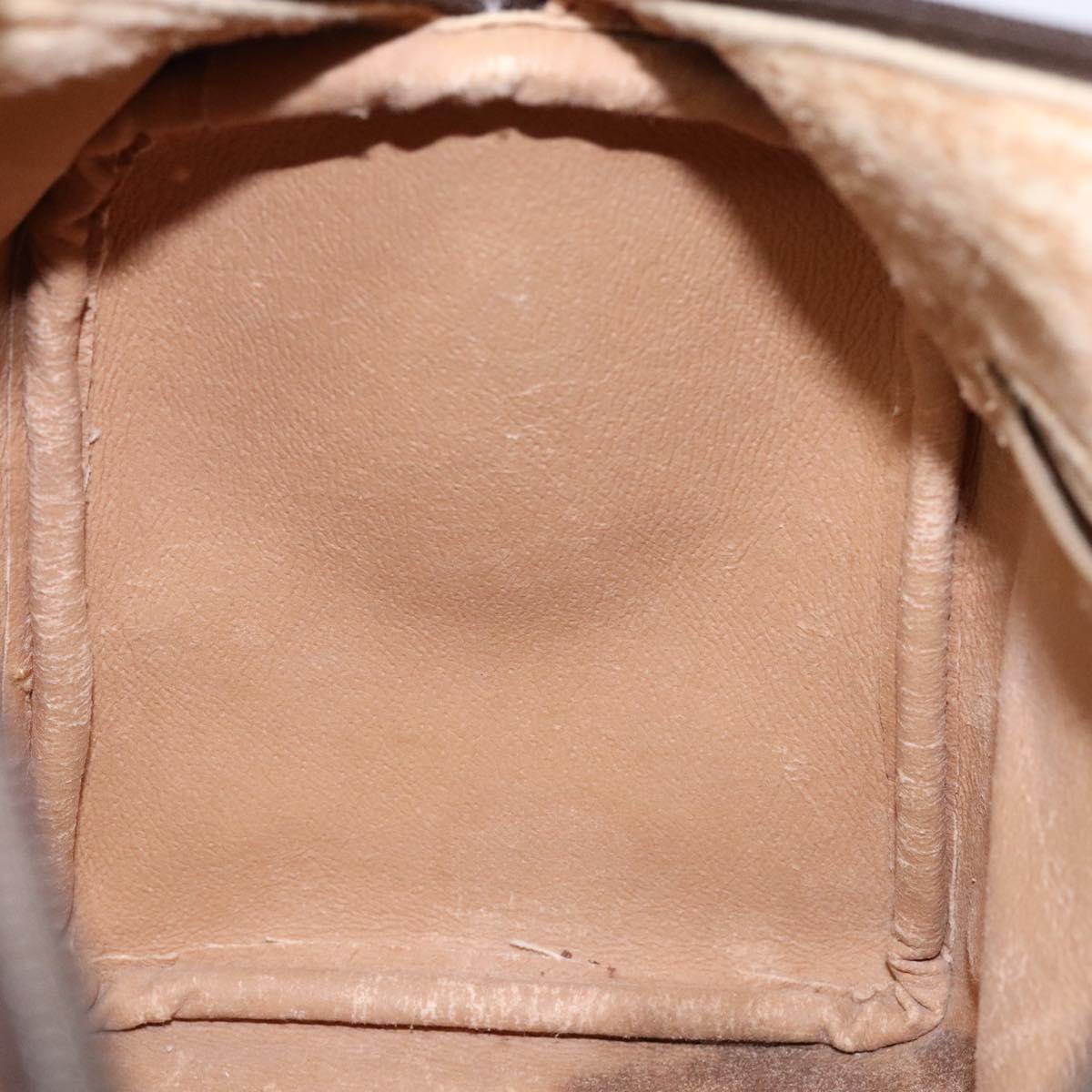 GUCCI GG Supreme Web Sherry Line Hand Bag PVC Beige Gold 40 02 007 Auth BA4667