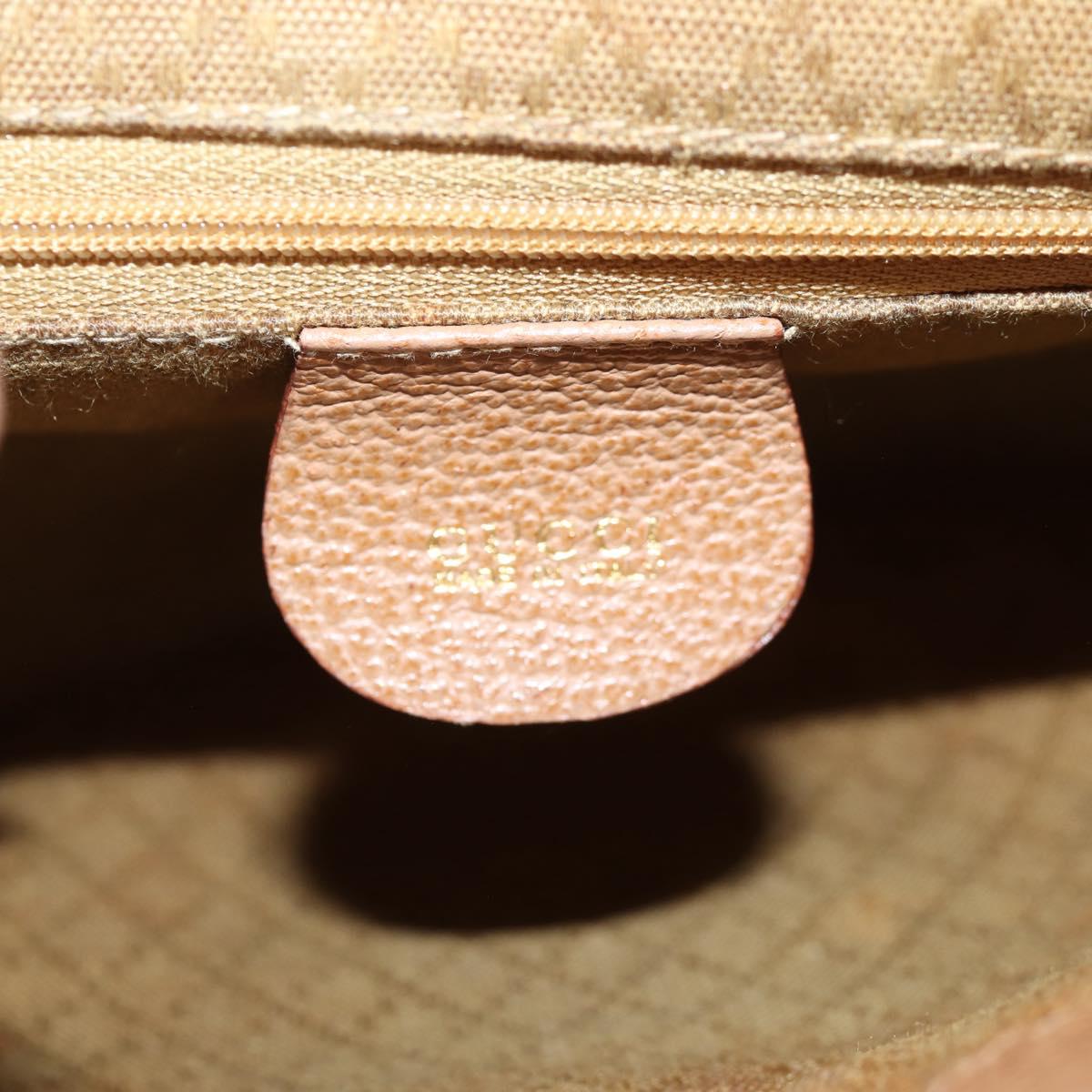 GUCCI Bamboo Backpack Suede Brown Gold 003 1705 0030 Auth BA4691