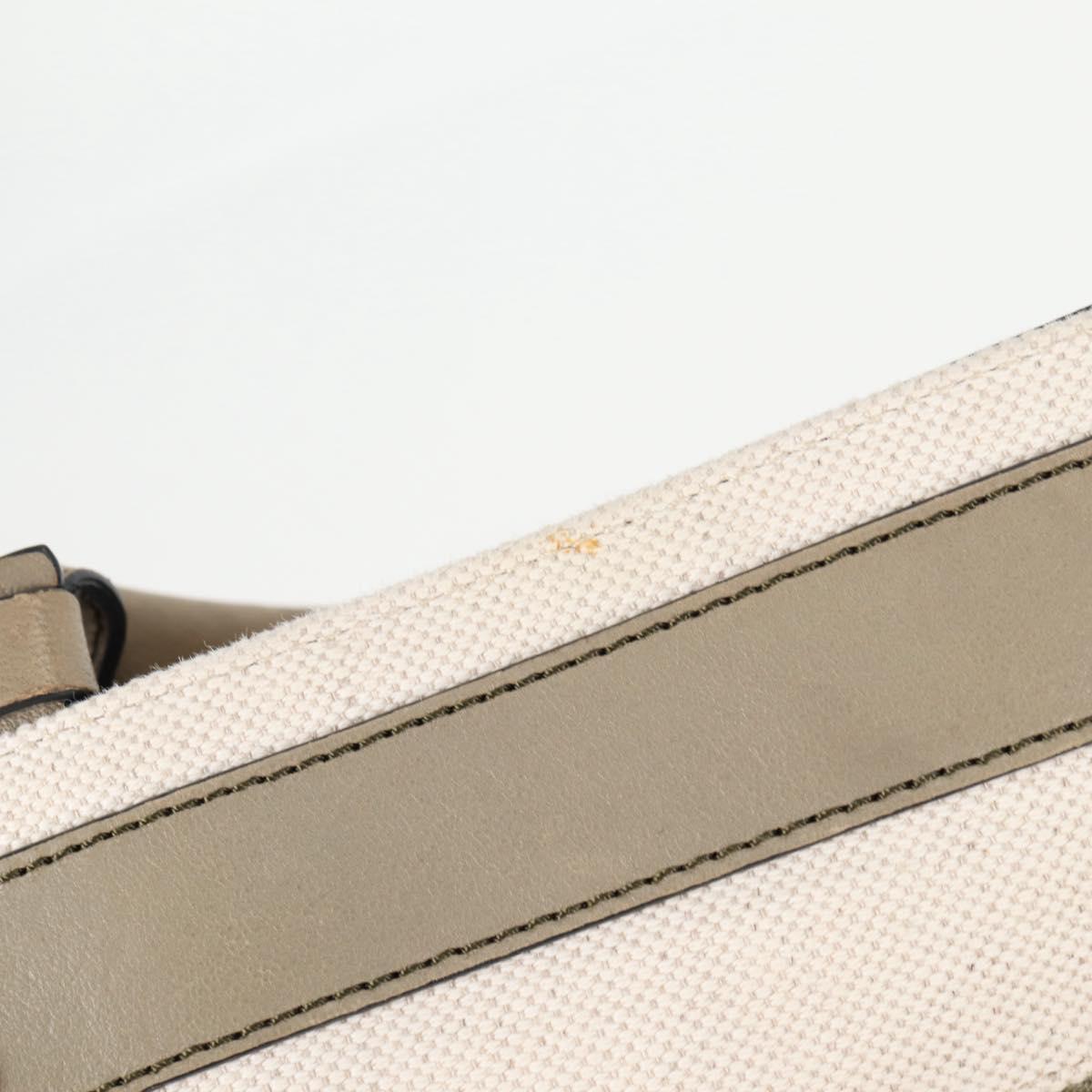 Chloe Margaret Hand Bag Leather 2way Gold olive Auth BA4692