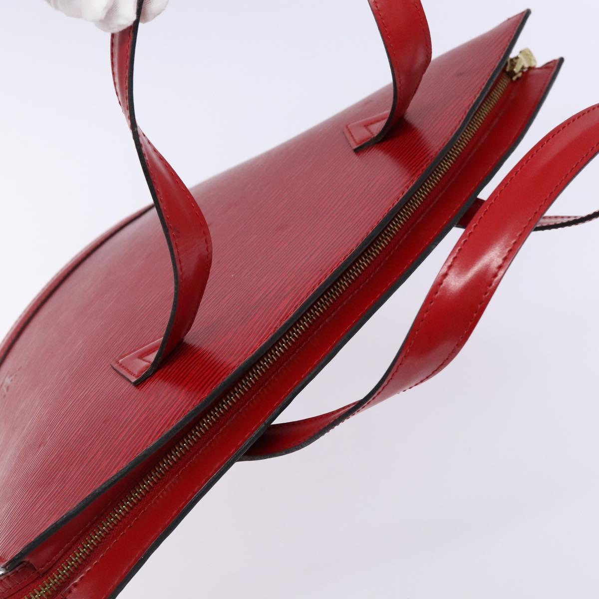 LOUIS VUITTON Epi Saint Jacques Shoulder Bag Red M52277 LV Auth BA4703