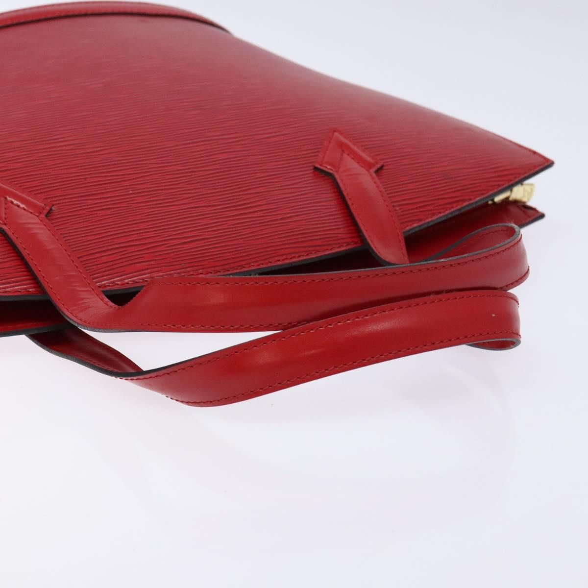 LOUIS VUITTON Epi Saint Jacques Shoulder Bag Red M52277 LV Auth BA4703