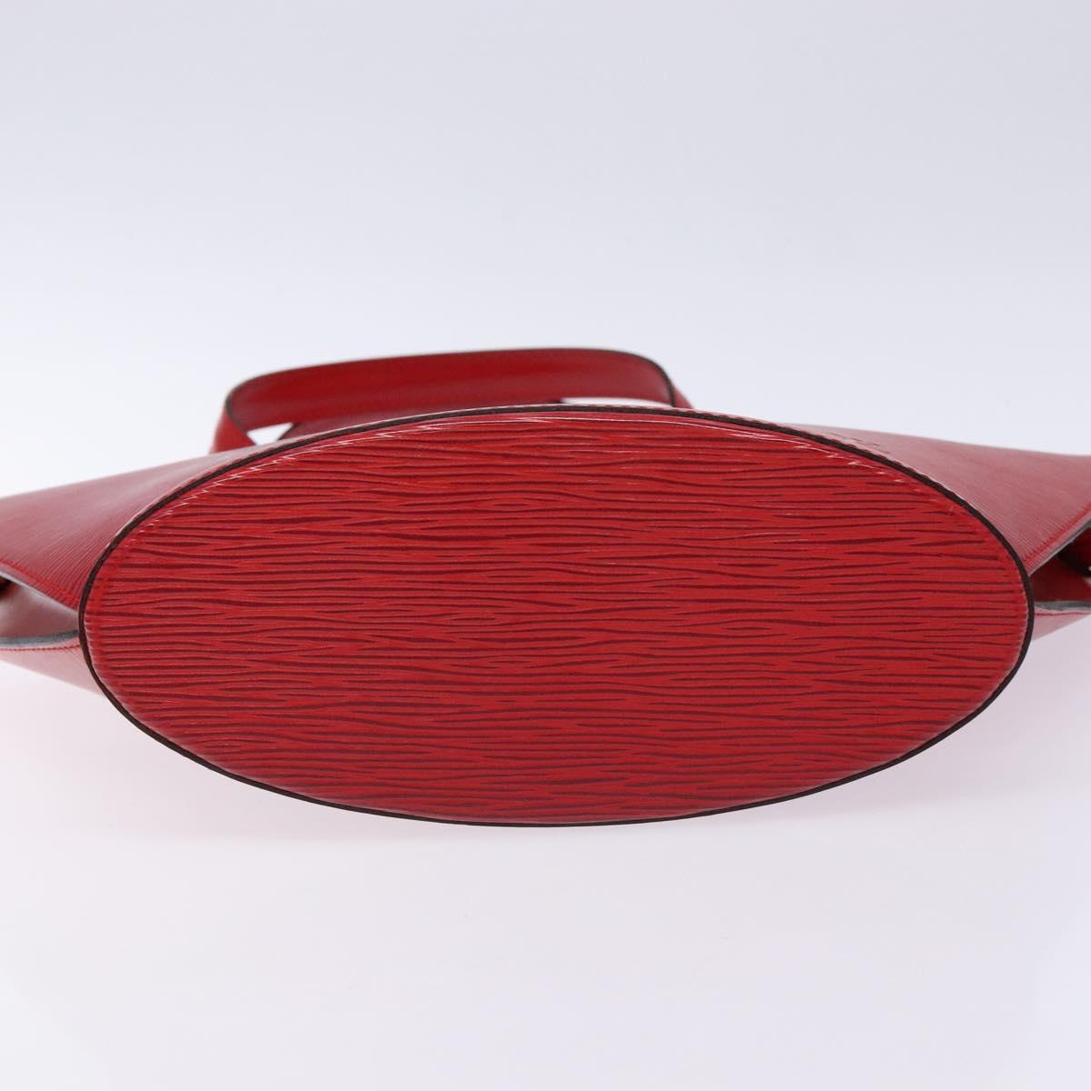 LOUIS VUITTON Epi Saint Jacques Shoulder Bag Red M52277 LV Auth BA4703