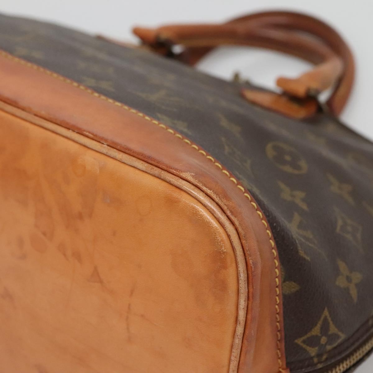 LOUIS VUITTON Monogram Alma Hand Bag M51130 LV Auth BA4709