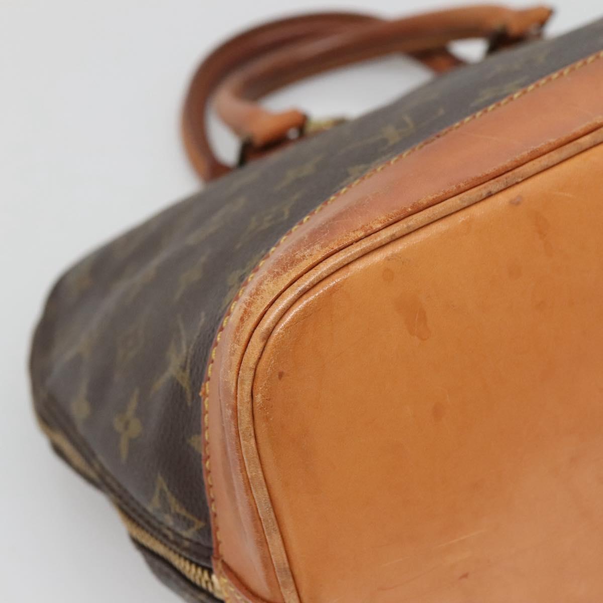 LOUIS VUITTON Monogram Alma Hand Bag M51130 LV Auth BA4709